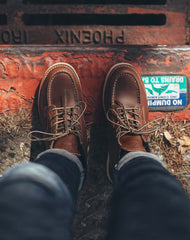 Middle-Cut Retro Tooling Motorcycle Men's Work Boot