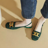 Carla Vintage Slingback Chunky Heels