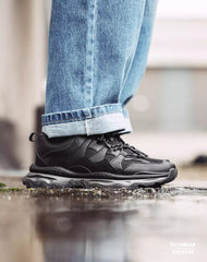 Jogging Black Warrior Thick-Soled Functional Men's Sports Shoes