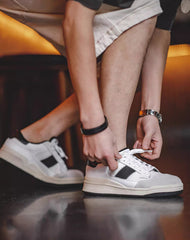 Retro Classic Remade All-Match Sports White Men's Casual Shoes
