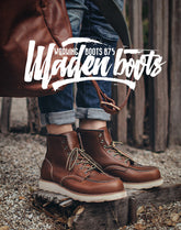 Middle-Cut Retro Tooling Motorcycle Men's Work Boot