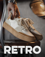 Retro Breathable Skateboard Heightening All-Match Men's Casual Shoes