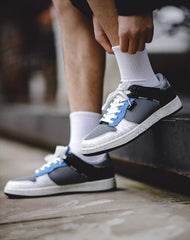 Dragon Design Silk Embroidery White Sports Men's Casual Shoes