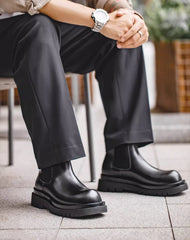 Retro Chelsea British Martin Derby Chimney Short Men's Boot