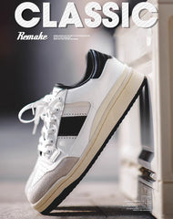 Retro Classic Remade All-Match Sports White Men's Casual Shoes