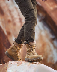 Desert Leather High-Top Outdoor Work Men's Tactical Boot