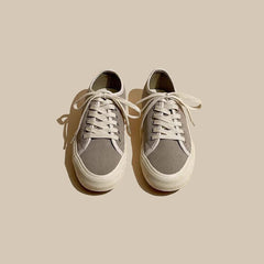 Matte Leather Authentic Flat Bottom Simple Women's Shoes