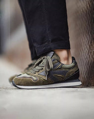 Jogging Retro Green Ghost Thick-soled Breathable Men's Sports Shoes