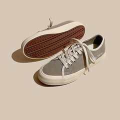 Matte Leather Authentic Flat Bottom Simple Women's Shoes