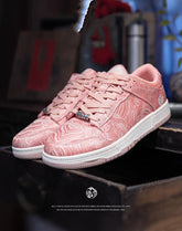 Pink Silk Couple Breathable Leisure Sports Unisex Casual Shoes