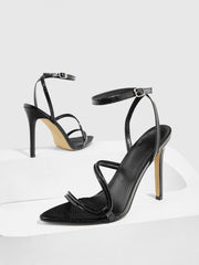 Thin Straps And Versatile High Heels