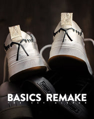 Retro Low Top Casual Leather Skateboard Unisex Shoes