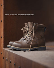 British Style Retro Hardcore Military Desert Combat Men's Boot