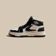 Panda Leather Hip-Hop All-Match High-Top Women's Shoes