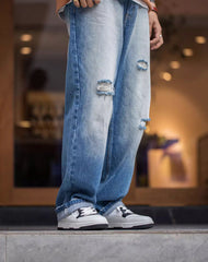 Black And White Breathable Sports And Leisure Men's Casual Shoes