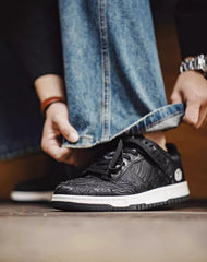 Wealthy Silk Koi Carp Retro Versatile Sports Men's Casual Shoes