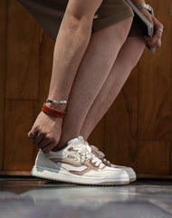 Retro Board Breathable Thick-Soled White Sports Men's Casual Shoes