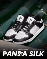 Panda Silk Skateboard Breathable Couple Sports Unisex Casual Shoes