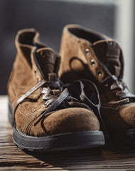 American Retro Mountaineering Casual Desert Leather Men's Boot