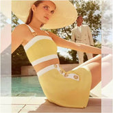 Strappy Sleeveless Exposed Waist Bandage Set