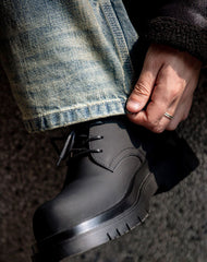 American Lather Thick-Soled High-End Big Head Unisex Dress Shoes