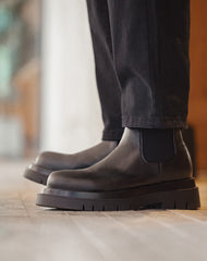 Chelsea British Style Mid-top Casual Leather Short Martin Men's Boot