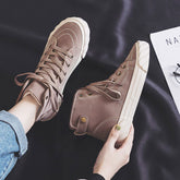 All-Match High-Top Cotton Canvas Winter Women's Boots