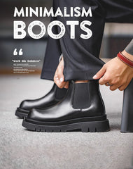 Retro Chelsea British Martin Derby Chimney Short Men's Boot