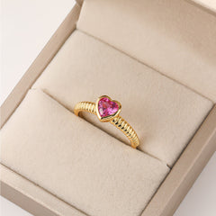Sophia Spiral Ruby Ring