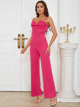 Strappy Sleeveless Zipper Bodycon Jumpsuit