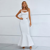 Strappy Sleeveless Hollow out Bandage Set