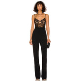 Strappy Sleeveless Lace Bandage Jumpsuit