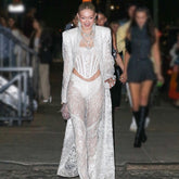 Round Neck Long Sleeve Lace Up Bodycon Set