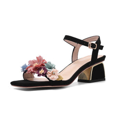 Betty Floral Ankle Strap Sandals