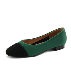 Fajr Cap Toe Emerald Green Flats