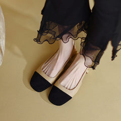 Frady Cap Toe Slingback Flats Nude