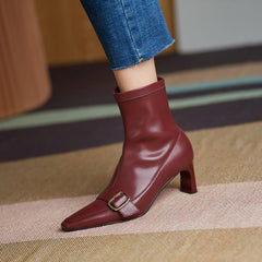 Erica Vintage Buckle Booties