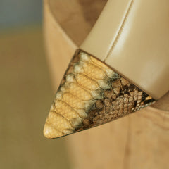 Felix Pointed Toe Nude Ankle Boots