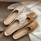 Dayanara Handmade Square Toe Flat Mules