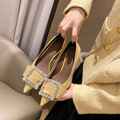 Gitty Yellow Kitten Heels