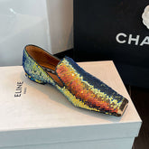 Hala Gold Sequin Flats