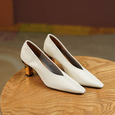 Courtney V Cut Vintage Novelty Heels