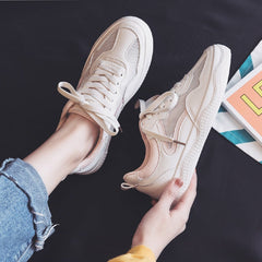 Breathable White Mesh All-Match Canvas Women's Shoes