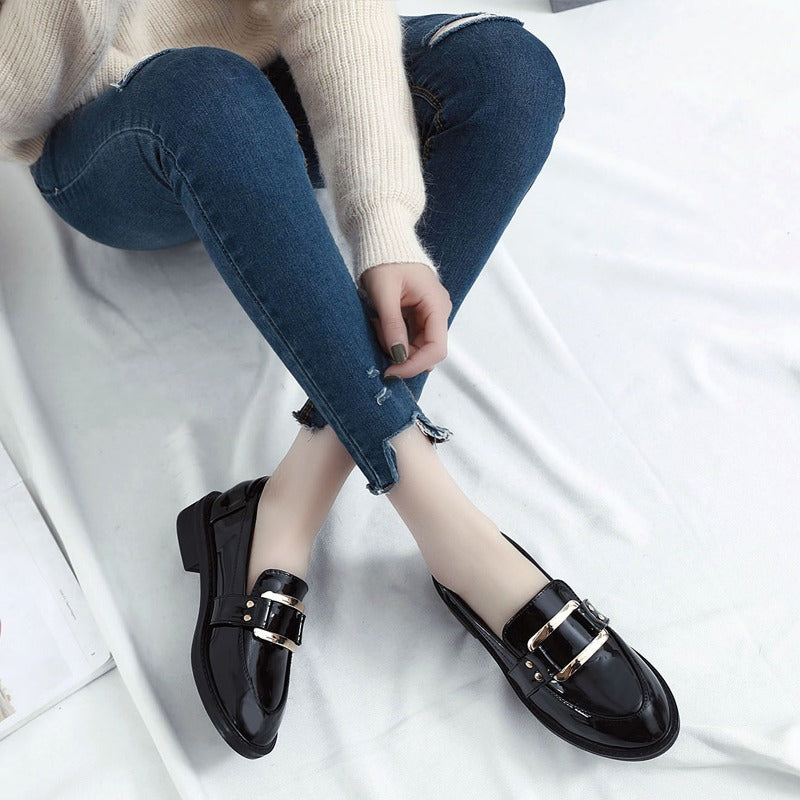 All-Match British Style One-Step Flat Women's Loafer