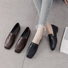 Fashion Lady Leather British Style Women's Loafer