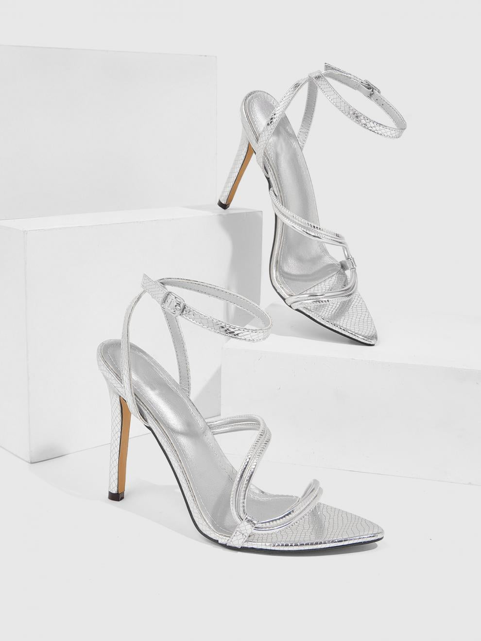 Thin Straps And Versatile High Heels