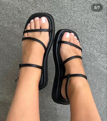 Buckle Platform Sandals