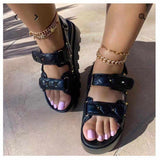 Chain Adjusting Buckle Thick Sole Sandals