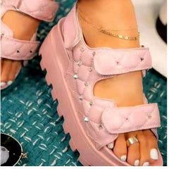 Chain Adjusting Buckle Thick Sole Sandals