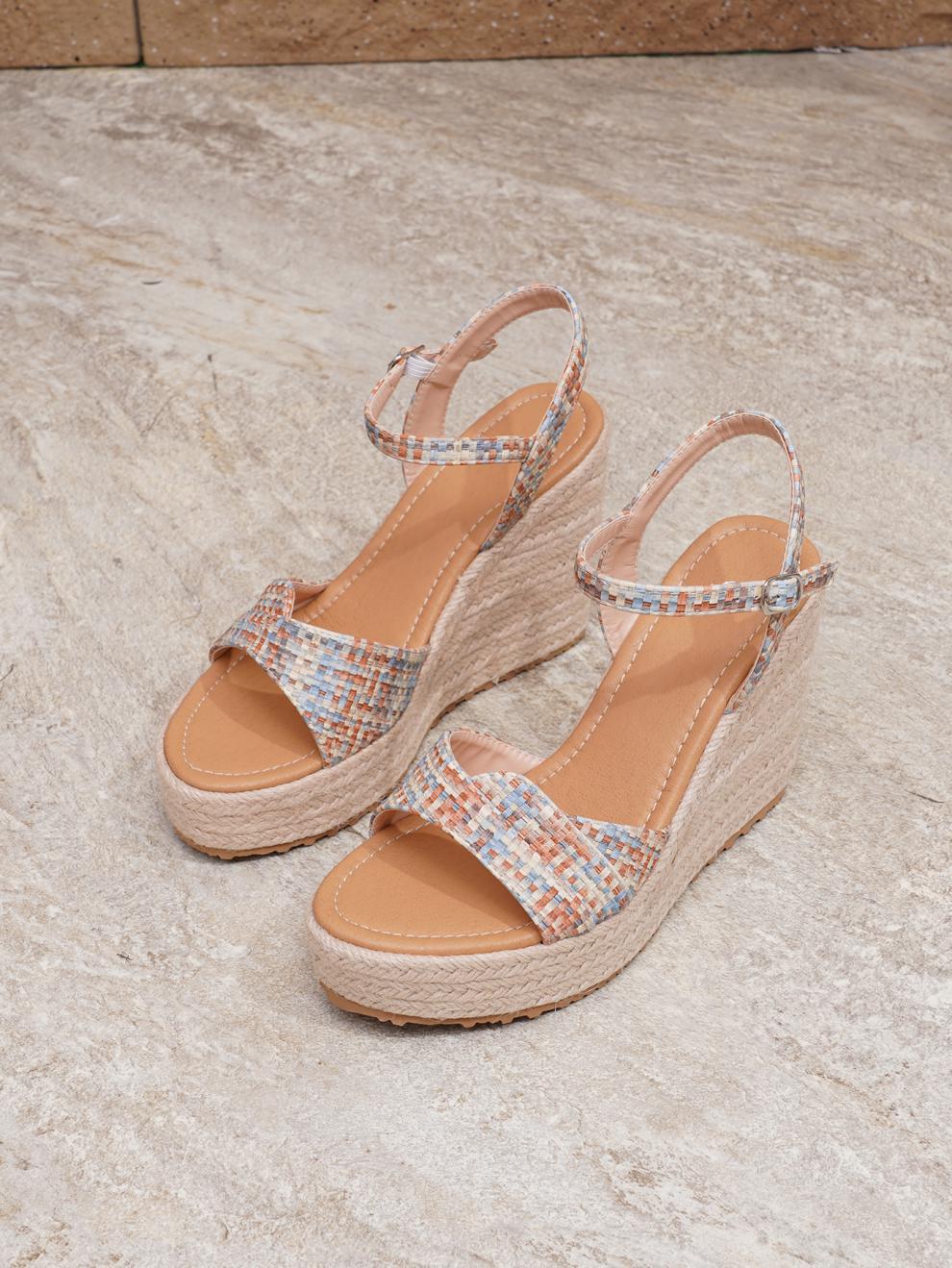 Super High Heel Platform Wedge Sandals